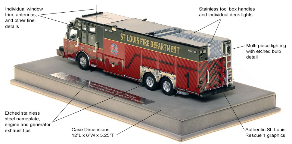 St. Louis Rescue 1 scale model specs and features